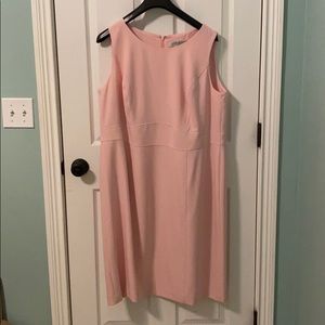 Kasper Pale Pink Sleeveless Sheath Dress Size 18W